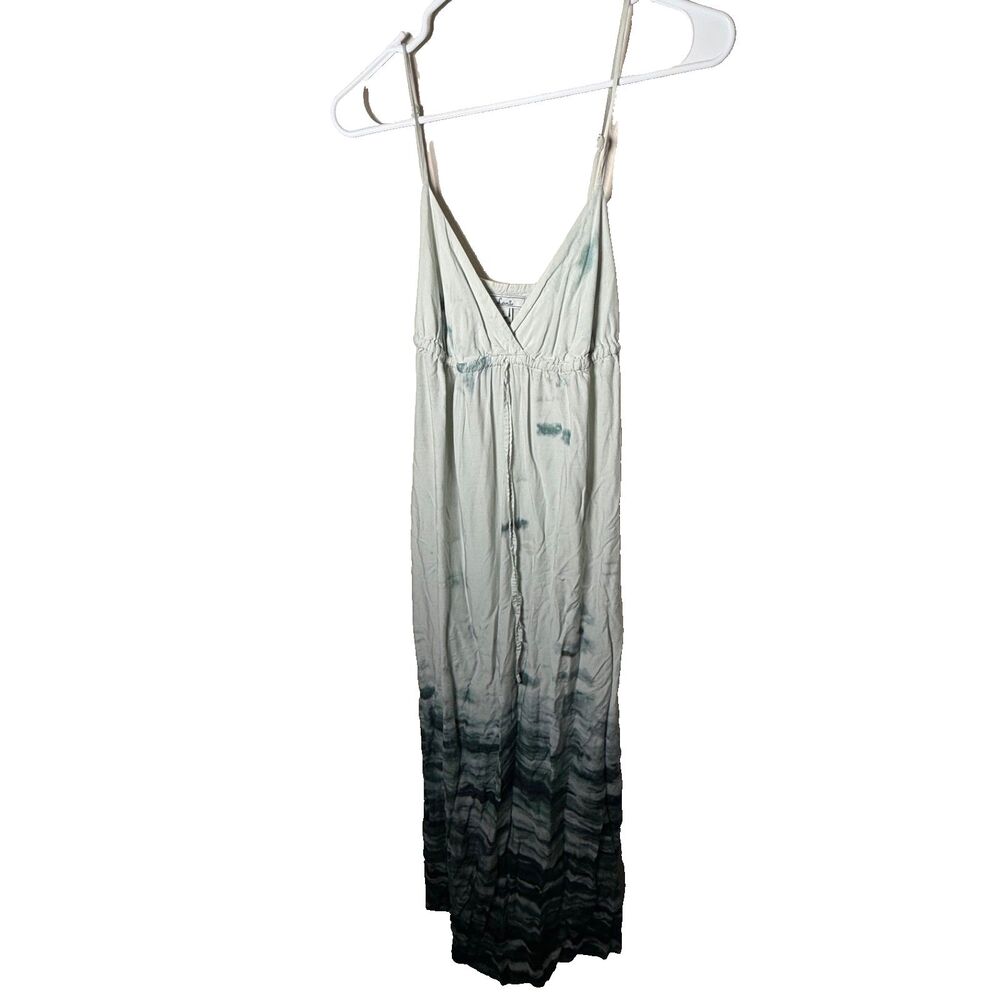 Lani Dress Women's Small Sheath Maxi Sleeveless Tank Casual Green V-Neck